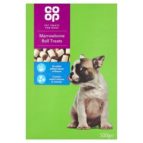 Co-op Treats for Dogs Meaty Rolls with Beef 500g