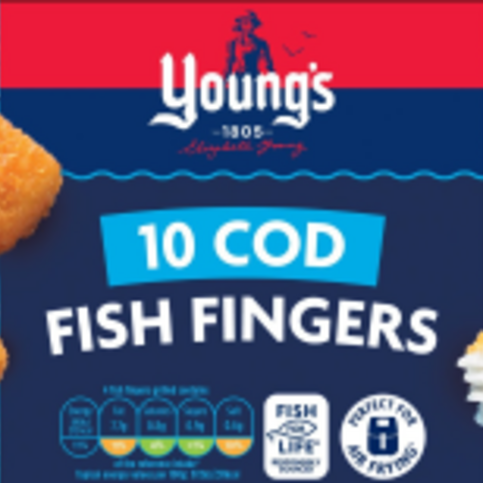 Youngs 10 Cod Fish Fingers