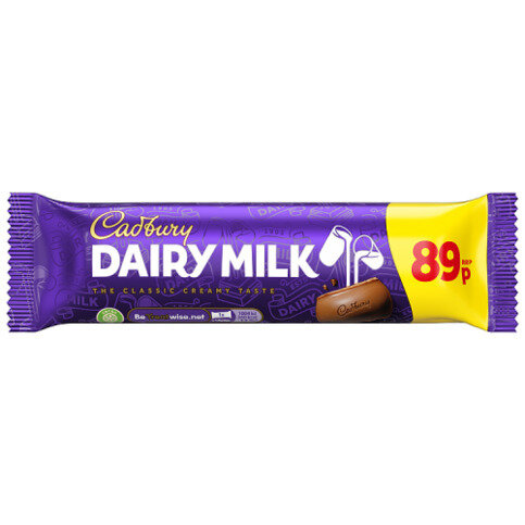 Cadbury Dairy Milk Chocolate Bar 89p PMP 45 g
