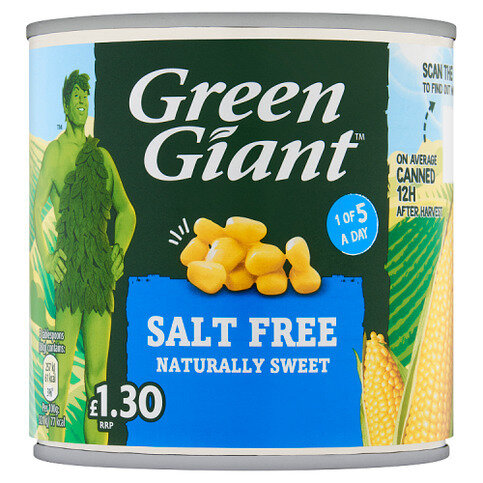 Green Giant Salt Free 340g