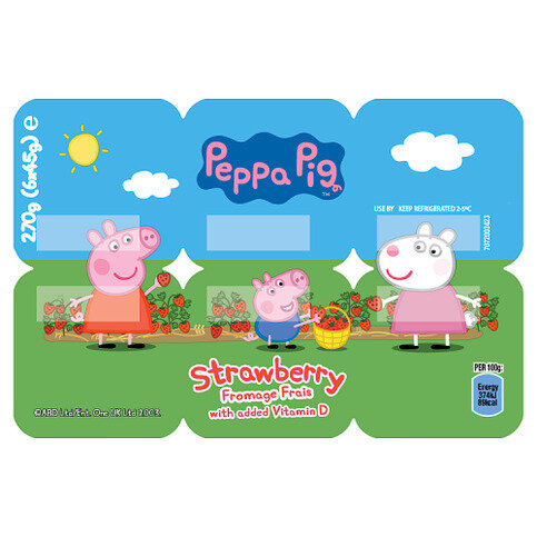Peppa Pig Kids Strawberry Fromage Frais 45g
