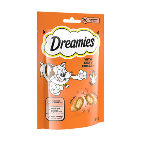 DREAMIES™ Cat Treat Biscuits with Chicken 60g