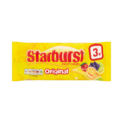 Starburst Original Fruit Chews Sweets Multipack 3 x 45g