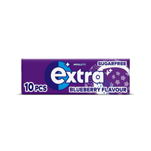 Extra Blueberry Sugar Free Chewing Gum x10 Pieces