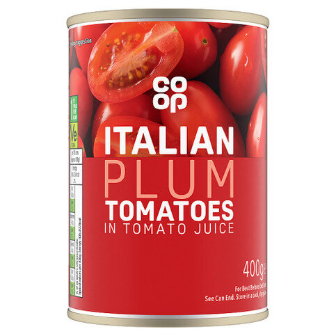 Co-op Italian Plum Tomatoes in Tomato Juice 400g