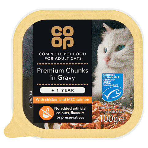 Co-op Premium Chunks in Gravy + 1 Year 100g