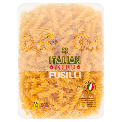 Co-op Italian Menu Fusilli 500g