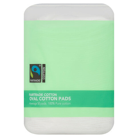 Co-op 50 Fairtrade Cotton Oval Cotton Pads