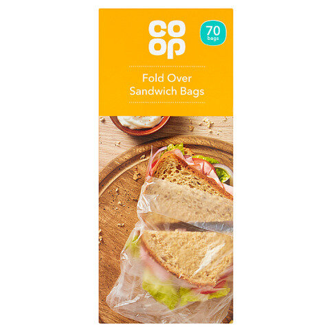 Co-op Fold Over Sandwich Bags 70 Bags