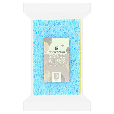 Co-op 3 Sponge Wipes