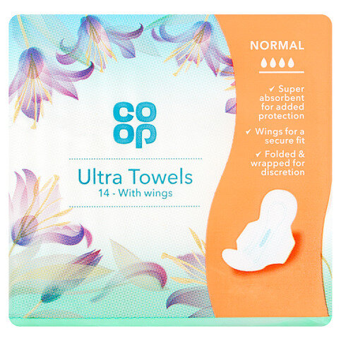 Co-op 14 Ultra Towels with Wings Normal