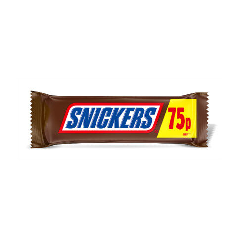 Snickers Caramel, Nougat, Peanuts & Milk Chocolate Snack Bar £0.75 PMP 48g

