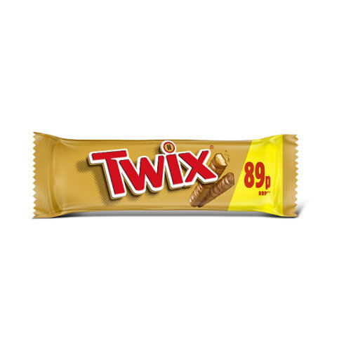 Twix Caramel Biscuit Chocolate Bar 50g PMP £0.89

