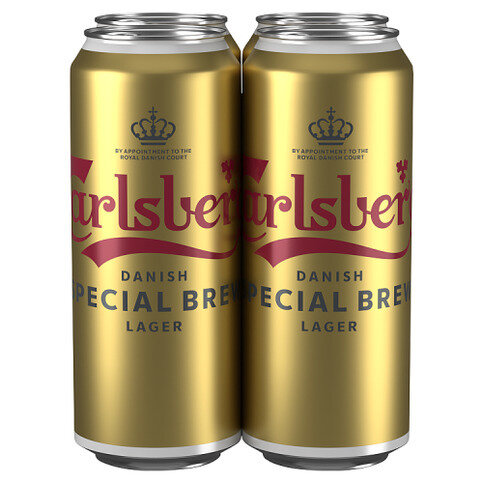 Carlsberg Special Brew Strong Lager Beer 4 x 500ml Cans
