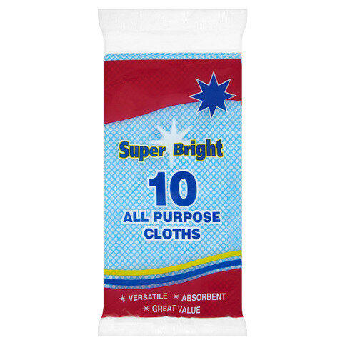Super Bright 10 All Purpose Cloths