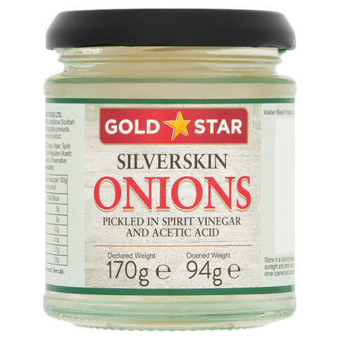 Gold Star Silverskin Onions 170g