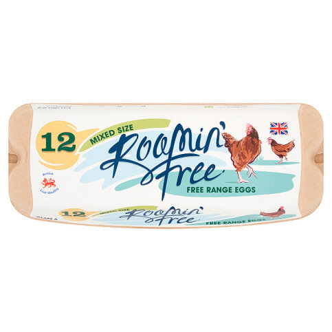 Roamin' Free 12 Mixed Size Free Range Eggs 600g