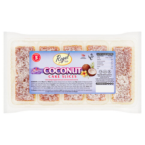Regal Bakery 5 Coconut Cake Slices