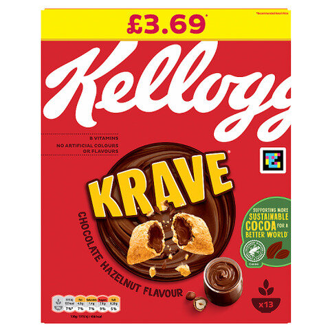 Kellogg's Krave Chocolate Hazelnut Flavour 410g