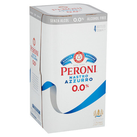 Peroni Nastro Azzurro 0.0% 4 x 330ml