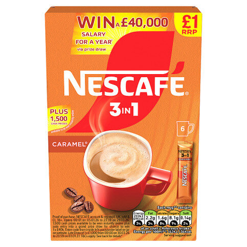 Nescafé Caramel 3 in 1 6 x 16g (96g)