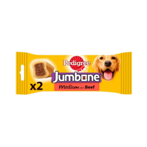 PEDIGREE JUMBONE Medium Dog Treats Beef and Poultry 2 Chews
